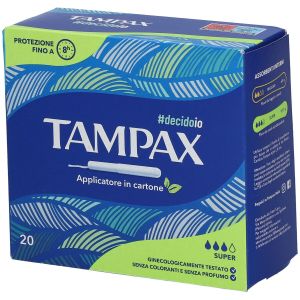 Tampax Blu Box Super Assorbenti Interni Flusso Medio Abbondante 20 Pezzi