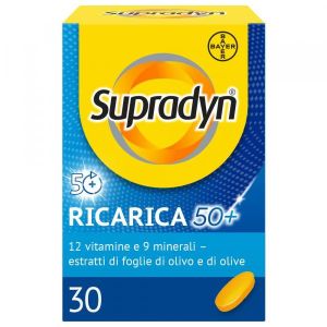 Supradyn Ricarica 50+ Integratore di Vitamine Gusto Arancia 30 Compresse Rivestite