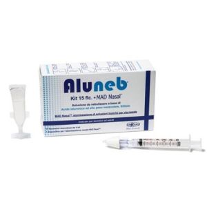 Aluneb Iso Kit 15 Flaconcini da Nebulizzare + Mad Nasale Siringa per Nebulizzazioni Nasali