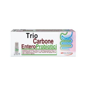 Trio Carbone Enteroprobiotico Integratore Di Fermenti Lattici 7 Flaconcini 10ml