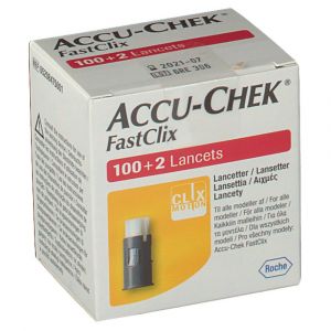 Accu-chek Fastclix 100 + 2 Lancette Per Pugnidito Accu-chek Fastclix
