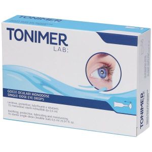 Tonimer Lab Occhi Gocce Oculari Lubrificanti e Idratanti 15 Flaconcini  Globuli Contenitore MONOdose