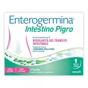 Enterogermina Intestino Pigro Fermenti Lattici, Probiotici, Prebiotici  Fos , Integratore Regolarità Intestinale 10 Bustine