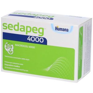 Sedapeg 4000 20 Bustine  X 10g Humana Globuli Contenitore MONOdose