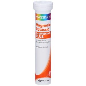 Massigen Magnesio e Potassio Plus 20 Compresse Effervescenti