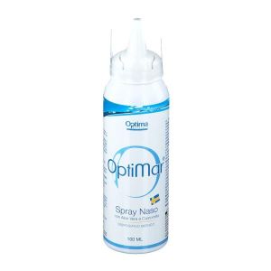 Optimar Spray Naso i Aloe Vera e Camomilla Soluzione Ipertonica Decongestionante 100ml