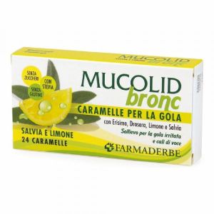 Mucolid Bronc Salvia e Limone 24 Caramelle