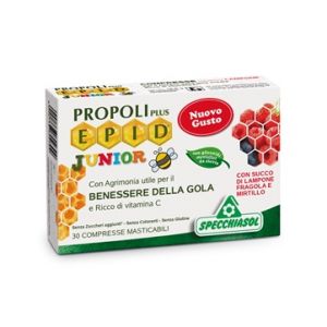 Propoli Plus Epid Junior Gusto Lampone/fragole/mirtillo 30 Compresse Masticabili