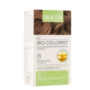 Bioclin bio-colorist 8 biondo chiaro tintura naturale capelli
