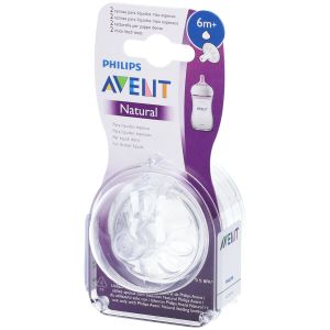 Avent 2 Tettarelle Natural per Liquidi Densi Fessura A Y