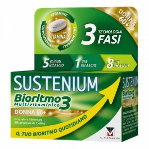 Sustenium Bioritmo 3 Multivitaminico Donna 60+ Integratore i Vitamina D 30 Compresse