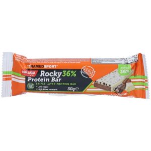 Named Sport Rocky 36% Barretta Proteica i Cioccolato Bianco Gusto Triplo Cioccolato 50g