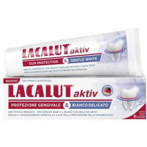 Lacalut Aktiv Dentifricio Protezione Gengivale Bianco Delicato 75ml