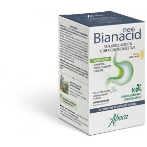 Aboca Neobianacid 45 Compresse Masticabili Gusto Limone