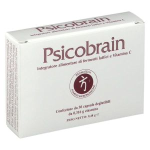Bromatech Psicobrain Integratore Fermenti Lattici e Vitamina C 30 Capsule