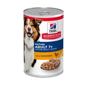 Hill's Science Plan Mature Bocconcini Pollo per Cani Adulti Lattina 370g