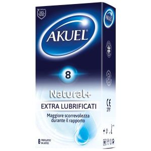 Akuel Natural + Profilattico Extra Lubrificato 8 Pezzi