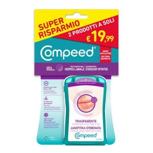 Bipacco Compeed Trattamento Dell'herpes Labiale 15 Pezzi + 15 Pezzi