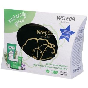 Weleda Naturally Green 1 Pochette Verde + 1 Sleeve Naturally Green + 1 Burro Skin Food 150ml + 1 Lip Skin Food 8ml + 1 Doccia Harmony 200ml