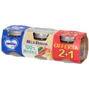 Mellin Omogeneizzato Mela Banana 3 Pezzi da 100g