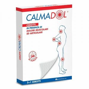 Calmadol Cerotto Arnica e Artiglio Del Diavolo per Dolori Articolari e Muscolari 6 Pezzi