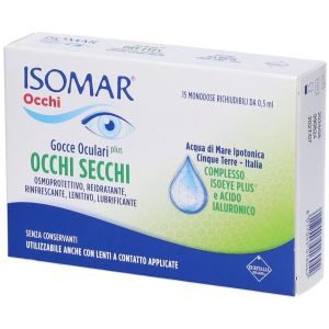 Isomar Occhi Secchi Plus Gocce Oculari Acido Ialuronico 0,20% 15 Flaconcini