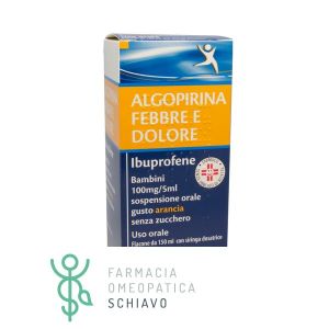 Algopirina Febbre e Dolore Bambini Ibuprofene Flacone 150 ml Arancia