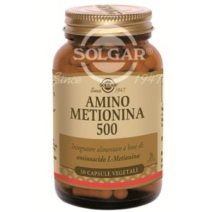 Solgar amino metionina 500 integratore aminoacidi 30 capsule