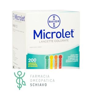 Bayer Microlet Lancette Pungidito Colorate 200 Pezzi