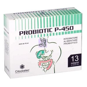 Citozeatec Probiotic P-450 Integratore Probiotico 12 Stick Monodose da 10 ml