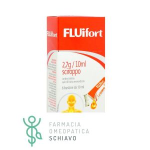 Fluifort Sciroppo 2.7g / 10ml Carbocisteina Mucolitico Tosse 6 Bustine Monodose