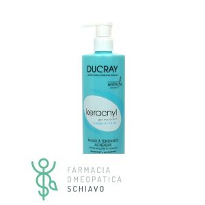 Ducray Keracnyl Gel Detergente Purificante Seboregolatore per Pelle Grassa e Acneica 400 ml