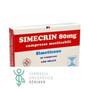 Simecrin 80 mg Simeticone Meteorismo 30 Compresse Masticabili