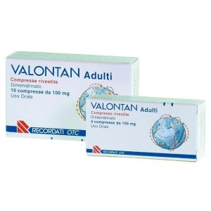 Valontan Adulti 100mg Dimenidrinato Antinausea 10 Compresse Rivestite