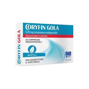Coryfin Gola 0,25mg Dequalinio Cloruro 20 Compresse Orosolubili