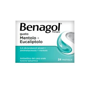 Benagol Mentolo & Eucaliptolo 24 Pastiglie Mal di Gola