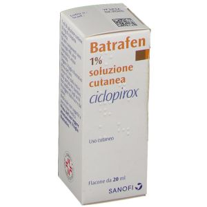 Batrafen Cutaneous Solution 1% Ciclopirox Olamine 20ml