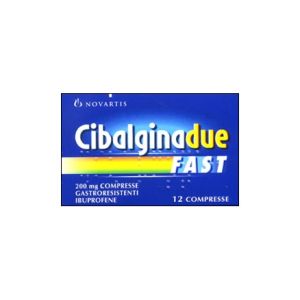 Cibalgina Due Fast 200mg Ibuprofen Anti-inflammatory 12 Tablets