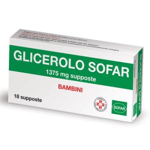 Glycerol Sofar Children 1375 mg Constipation 18 Suppositories