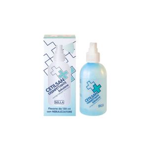 Cetilsan Sella 0,2% Soluzione Cutanea Antisettica e Antibatterica Flacone Nebulizzatore da 150 ml