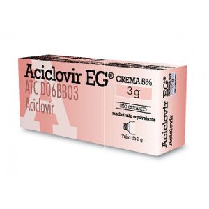 Aciclovir Eg 5% Crema Contro Herpes Tubo 3g