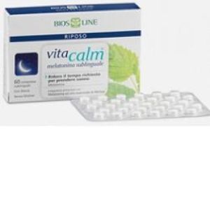 Bios Line Vitacalm Sublingual Melatonin 60 Tablets 1mg