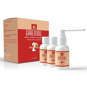 Carexidil 3 Flaconi Spray Soluzione Cutanea 60ml 2%
