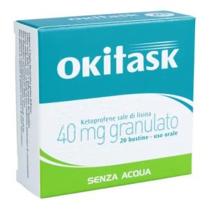 Okitask 40 mg Ketoprofen Lysine Salt 20 Sachets