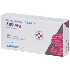 Paracetamolo Sandoz 20 Compresse 500mg