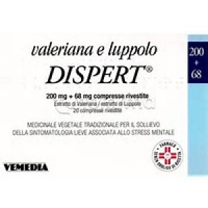 Valeriana e Luppolo Dispert 200 mg + 68 mg Antistress Mentale 20 Compresse
