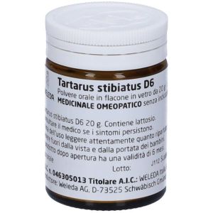 Tartarus Stibiatus 6 Dh Orale Polv 20g Flacone
