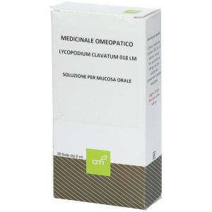 Lycopodium Clavatum 018 Lm Potenziata Liquida 20 Fiale 2ml Soluzione Idroalcolica per Mucosa Orale