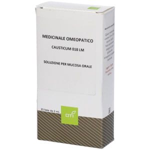 Causticum 018 Lm Potenziata Liquida 20 Fiale 2ml Soluzione Idroalcolica per Mucosa Orale