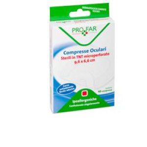 Profar Compresse Oculari Delicate Sterili - 10 (6,5 X 9,5 Cm)